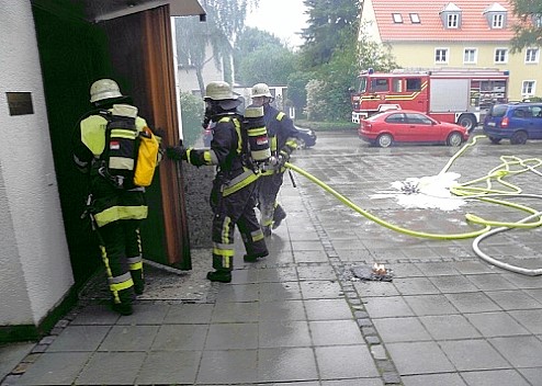 Feuerwehreinsatz in der Marienkapelle